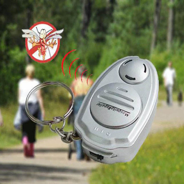 Portable Ultrasonic Anti Mosquito Repeller Insect Repellent Key Chain Electronic Pest Control CQ/EL003 100pcs/lot Free DHL