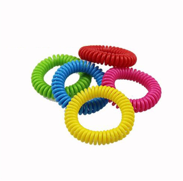 New Mosquito Repellent Bracelet Stretchable Elastic Coil Spiral hand Wrist Band Ring Chain Anti-mosquito bracelet