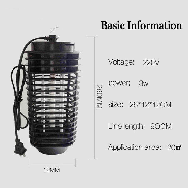 Electric Photocatalyst Mosquito Pest Moth Wasp Killer Insect LED Bug Zapper Fly Lamp Trap Wasp Pest US/EU Plug Trap Lamp