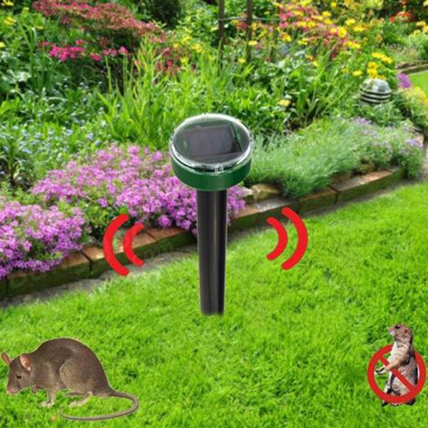 Garden Yard New Useful Solar Power Eco -Friendly Ultrasonic Gopher Mole Snake Mouse Pest Reject Repeller Control