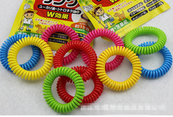 New good quality Mosquito Repellent Band Bracelets Anti Mosquito Pure Natural Adults and children Wrist band mixed colors Pest Control