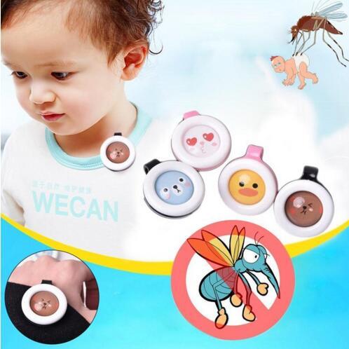 Summer Baby Pregnant Anti-mosquito Button Animal Cartoon Mosquito Buckle Repellent Clip Non-toxic Mosquito Repellent Buckle Pest Control hot