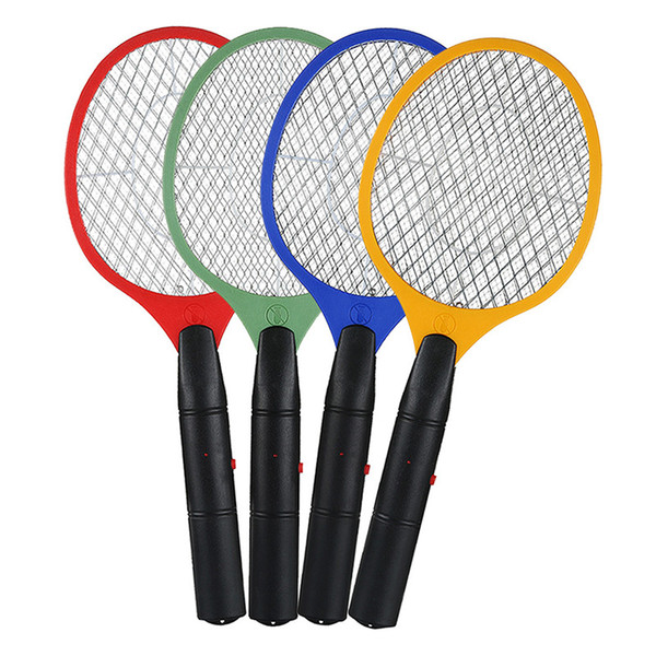 2 AA batteries Operated Hand Racket Electric Mosquito Swatter Insect Home Garden Pest Bug Fly Mosquito Zapper Swatter Killer