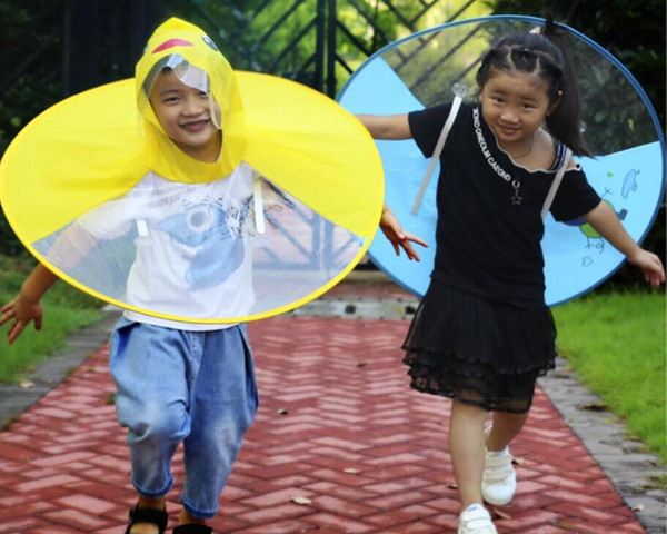 Wholesale For Children transparent cloak style raincoat Cartoon rainwear