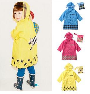 smally 2014 children's raincoats Hot Sale BRAND NEW BOYS GIRLS raincoat retail free shipping