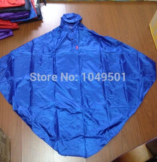 High quality 600g Fluorescent nylon fabrics Waterproof Hooded Rain Poncho single Bicycle Raincoat wiht Reflective article