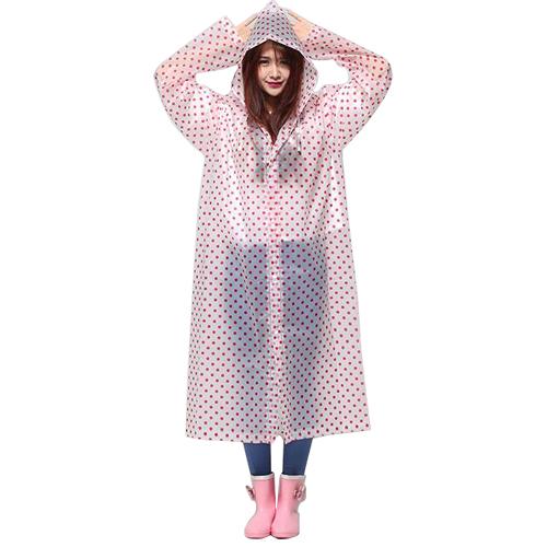 esello Durable Raincoat Portable Rain Cape Poncho With Hat Hood for Women Outdoor Travel free shipping