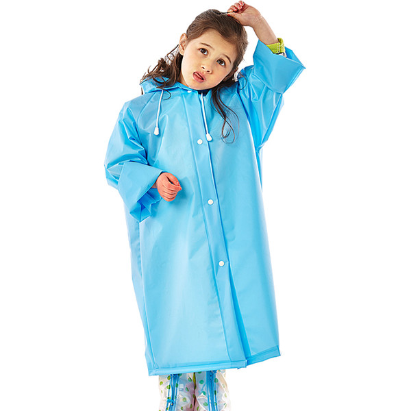 Girls Boys Baby Kids Raincoat EVA Impermeable Toddlers Rainwear Hooded Rain Poncho Waterproof Raincoat For Children