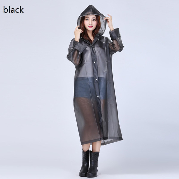 Adult Hooded Raincoat Poncho Outdoor Waterproof Rain Jacket Coat Long Design 8 colors Free Shipping WA1286