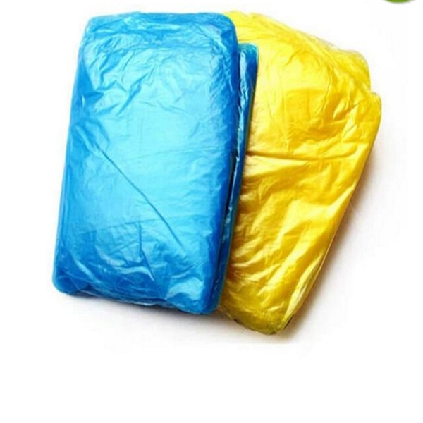 Fashion Hot Disposable PE Raincoats Poncho Rainwear Travel Rain Coat Rain Wear gifts mixed colors a512-a518