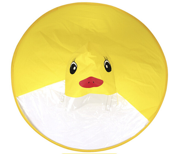 Children's Raincoat Transparent UFO Raincoats Hands Rain Poncho Baby Funny Duck Rain Coat Rain Cover Raincoat for kids