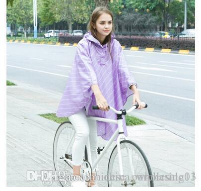 drop shipping Raincoat Riding A Bike Yupi Single Female Waterproof Jacket Shawl Raincoat Fashion Bat Sleeves Waterproof raincoats ANI-040