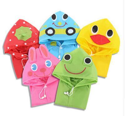 Kids children Raincoat Rainwear/Rainsuit Kids Waterproof Animal Raincoat poncho Funny Rain Coat