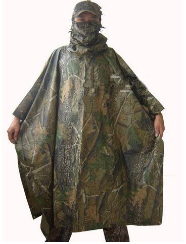 New Camouflage raincoat Fashion Raincoat Outdoor sports Camping Bionic camouflage Z03