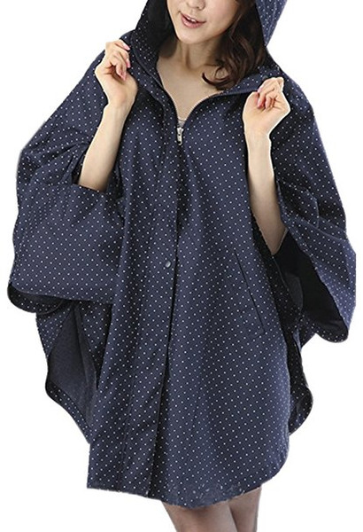 Litter Polka Dots Raincoat Women Trench Female Transparent Waterproof Rain Coat Poncho Travel Capa De Chuva Chubasquero