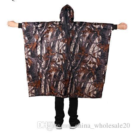 Free Shipping3 in 1 Multifunctional Raincoat Waterproof Camping Ten Mat Picnic Mat, Cycling Raincoat, Impermeable Poncho Backpack Rain Cover