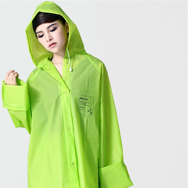 Outdoor Raincoat Waterproof Men Rain Poncho Cape De Pluie Regenmantel Travel Eva Transparent Women Raincoat Clothing QQG333