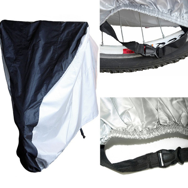 Wholesale-Motorcycle Bicycle Motor Scooter rainwear ponchoWaterproof UV Dust Protector Rain Cover 4 Size