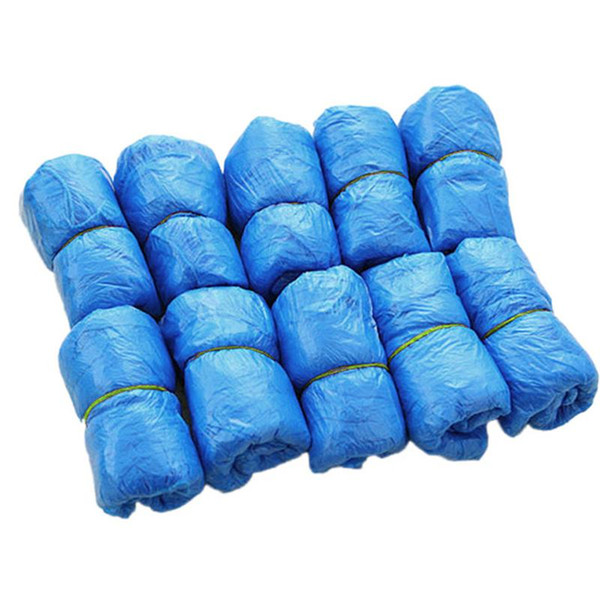 5000pcs/lot Plastic Disposable Shoe Covers Medical Waterproof Boot Covers Overshoes Rain Shoe Covers Mud-proof Blue Color Solid 2017