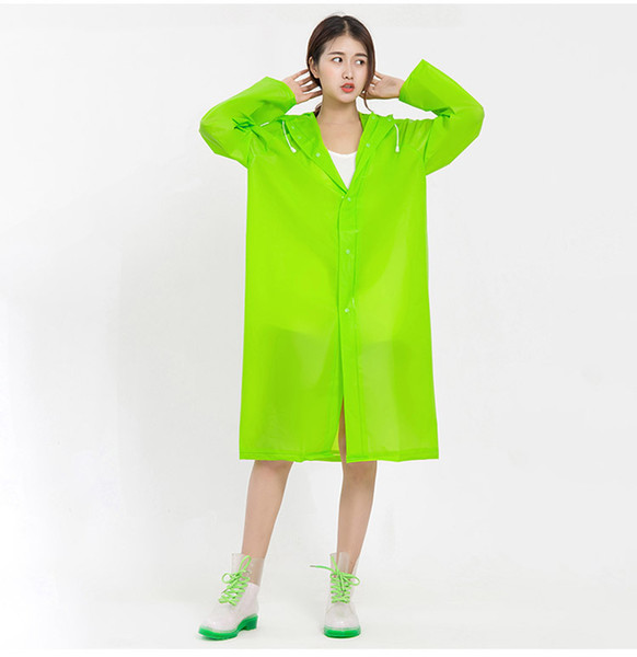 Super Thick Fashion EVA Adult Raincoats Single Riding Poncho Male And Female Non-Disposable Rainwear Raincoat