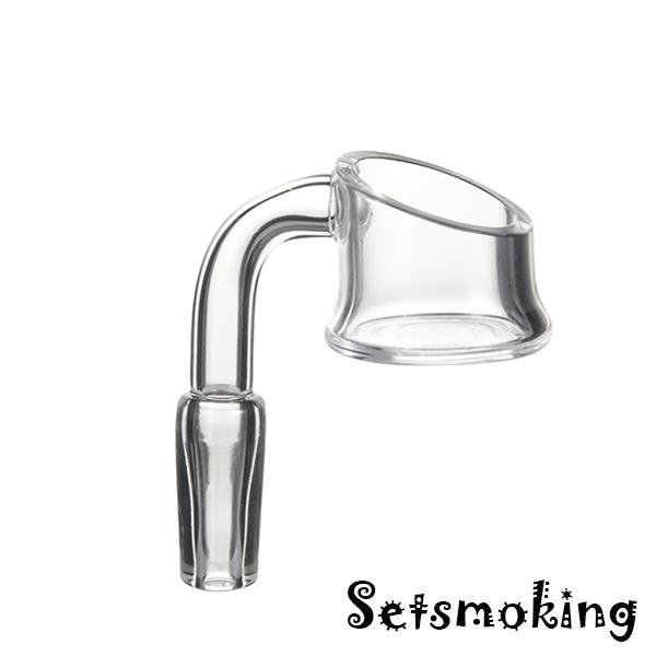 Quartz Banger With Jumno Bowl Polished Male Female Joint with Rim for Glass Water Pipes Glass Bongs