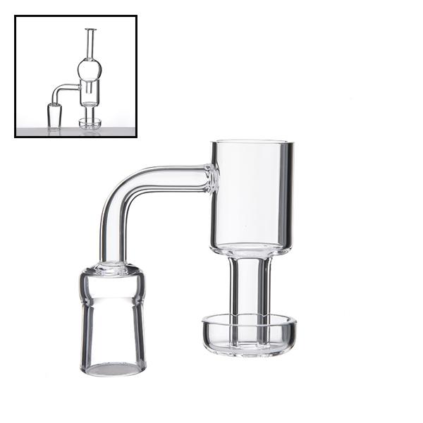 Quartz vacuum banger terp vacuum with 4 little slits in the bottom domeless nail for glass water pipes Wholesale