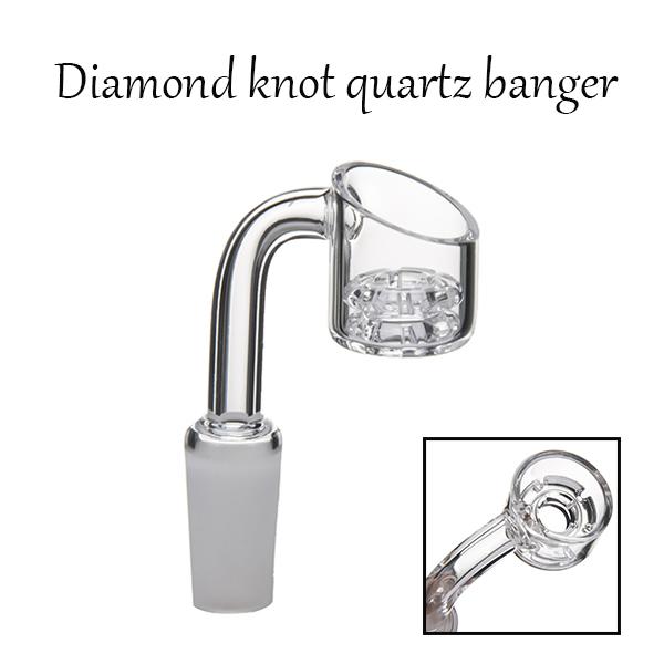 Banger nail with Diamond Knot Quartz Nail&Elegant Design Designed To Be Used With No Carb Cap Great For Use Outdoors Wholesale