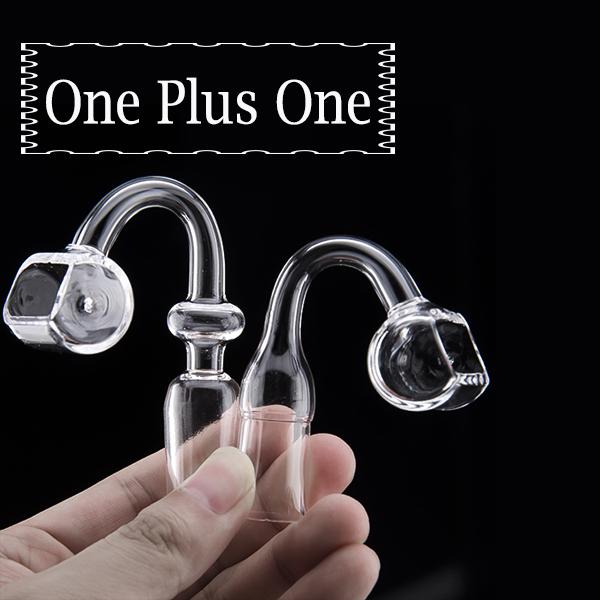 One Plus One Trough quartz banger nail without maria with Two banger nails In Stock On Sale