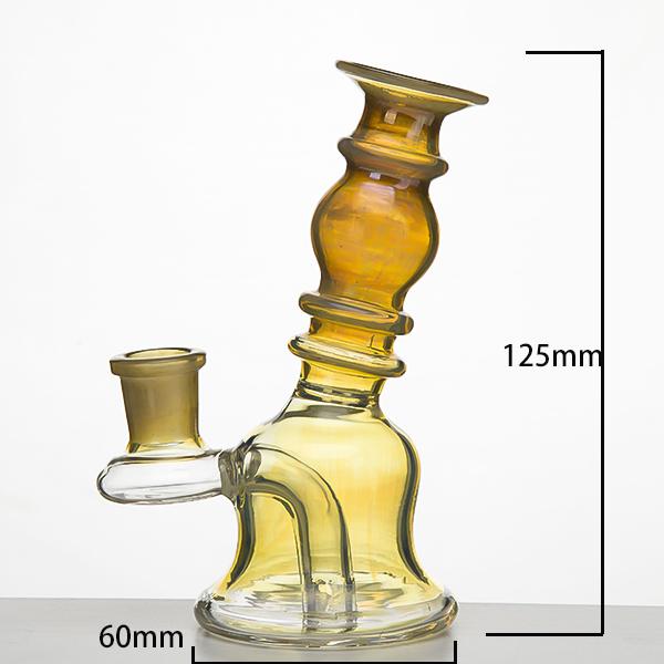 14mm female Glass Banger Hanger Nail Glass water pipe Glass Bong Dab Rig Oil Rig Beaker with smoked sliver color