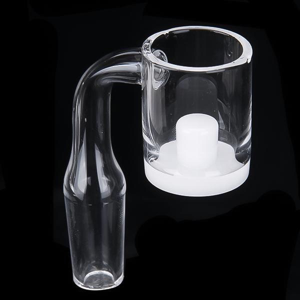 Quartz Opaque Gavel Core Banger Nail with Thick White Core Reactor Bottom Flat Top Reactor core banger Wholesale DHL