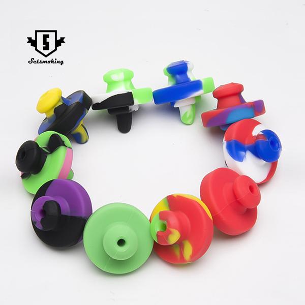 Silicone Carb Cap Dia 34mm For Quartz Banger Nails Silicone Carb Cap Random color water pipes