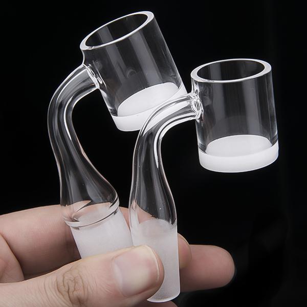 New design Flat top quartz banger nail with opaque thick bottom 10mm 14mm 19mm male female joint wholesale