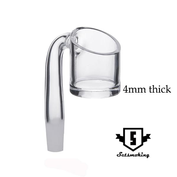 Quartz banger with fronsted joint thickness of the bottom of the bowl is 4mm high quality