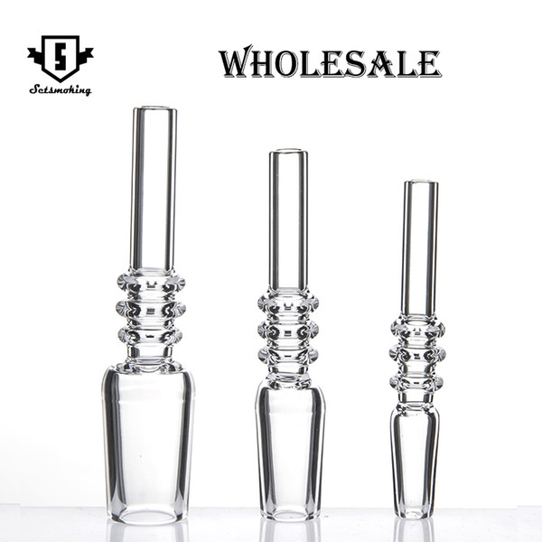 Quartz Tip for Mini NC Kits With Free Plastic Keck Clips Quartz Banger Nail Quartz Tips Wholesale 10mm 14mm 19mm