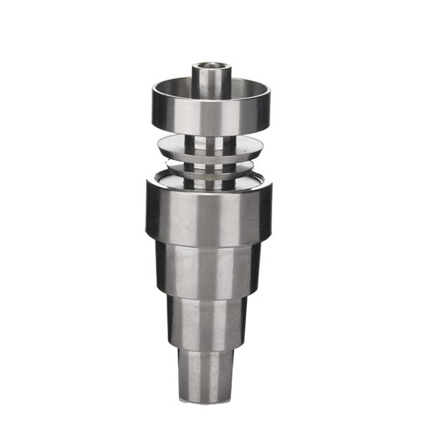 6 in 1 Domeless Titanium Nail Titanium GR2 Nails joint 10mm 14mm and 18mm Glass bong water pipe