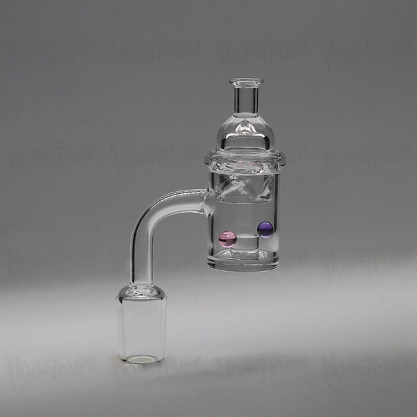 Core Reactor Quartz Banger Domeless nails With Spinning Carb Cap and 2pcs ruby Terp Pearl 14mm 18mm Male Female Glass Bong Dab Rig