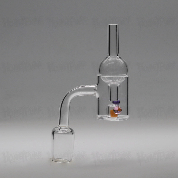 Thermochromic therma Quartz Banger Domeless nails With Domeless Glass Carb Cap 2pcs ruby Terp Pearl Male Female Glass Bong Dab Rig