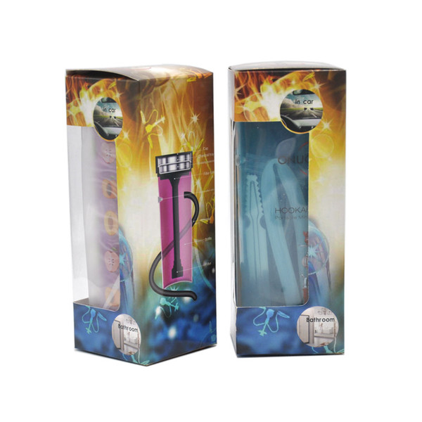 New Arrival Portable Bottle Top Tobacco Hookah Huka Shisha Pipe with Silicone hose Water Pipe Smoking Accessory