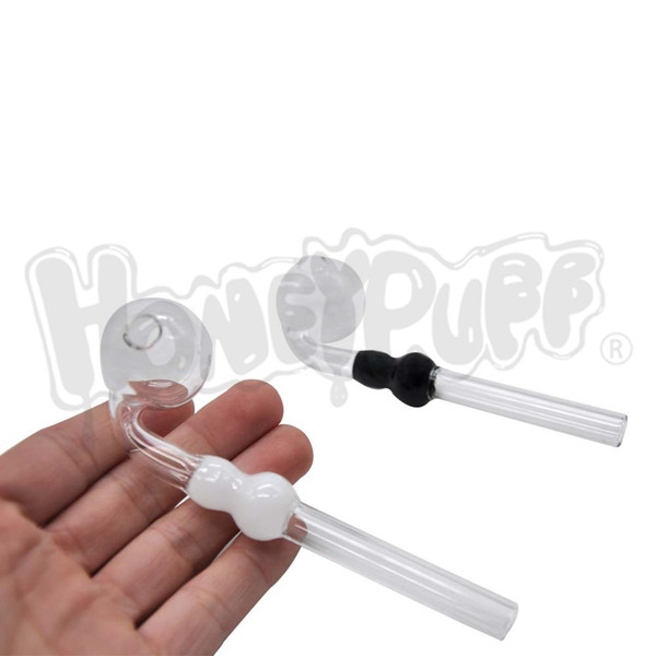 Hulu Style Glass Smoking Handle Pipe Pyrex Spiral Oil Burner Pipes Smoking Pipe Glass Tobacco Water Pipe Hookah Shisha Water Hose