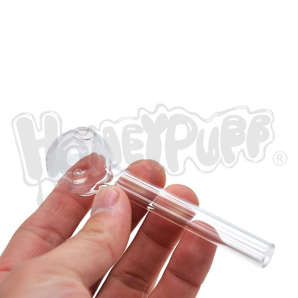 Glass Smoking Handle Pipe 96MM Mini Glass Oil Burner Pipes Smoking Pipe Glass Tobacco Water Pipe Oil Rig Bong Dabber Tool Accessories