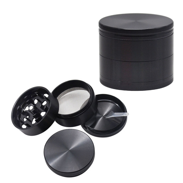 Premium Style Smoking Herb Grinder 56MM 4 Piece Sharp Diamond Teeth Aircraft Aluminum Tobacco Grinder Accessories Can Customize Own Logo