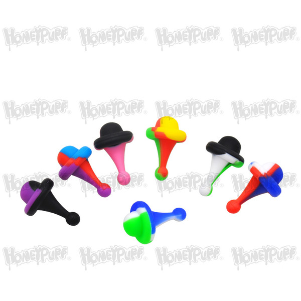 Gyro Shape Unbreakable FDA Silicone Carb Cap Dabber Tools 40 MM / 1.57 Inch Handle Oil Wax Cavers Dab Tool