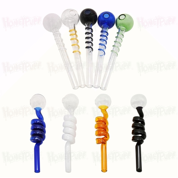 Premium Spire Pyrex Glass Oil Burner Pipes Glass Oil Burner Pipe Water Bongs Smoking Tobacco Hand Pipes Glass Smoke Pipe