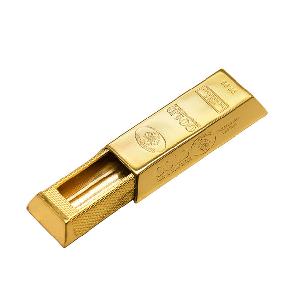 Gold Coin Ashtray Ash Holder Storage Container Jar 30*72MM Mini Style Metal Ash Ashtray Cigarette Holder For Smoking