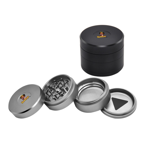 2018 New Aircraft Aluminum Metal Herb Grinder 63MM 4Layers Detachable CNC Teeth Aluminum Metal Smoking Tobacco Grinders Fit Dry Herb Miller