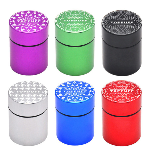 Premium Airtight Aluminum Stash Jar 1.3 Inches Multi-Use Vacuum Seal Portable Storage Container Multi Color