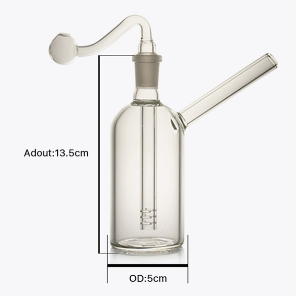 Popular pyrex Glass Oil Burner Water Bong for Oil Rigs small oil burner water pipe dab rig bong Ash Catcher Hookah Smoking