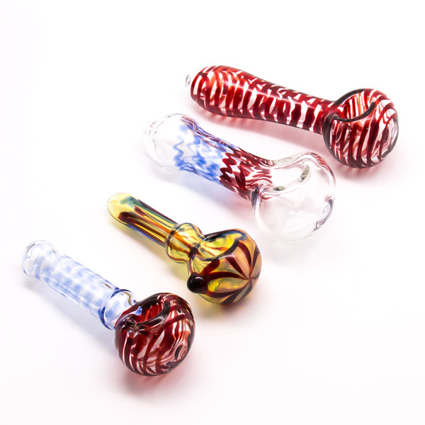 Hight Quality Glass Smoking Pipes Colorful Glass Pipe Hand Pipes Use For Smoking Glass Pipes Hand Pipe For Dry Herb