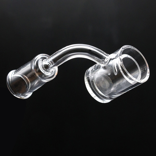 25mm Flat Top 4MM Thick Bottom Banger with Quartz Insert Quartz Domeless Nail Male Joint Size 14mm and 18mm 90 Degrees