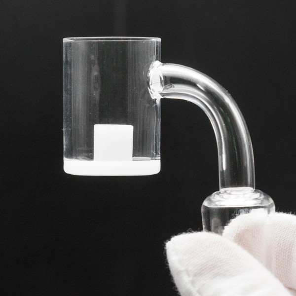 New 25mm XL Quartz Opaque Banger Gavel Nail Core Reactor 3mm Thick Flat Top 10mm 14mm 18mm Domeless Quartz Nails Glass Water Pipes